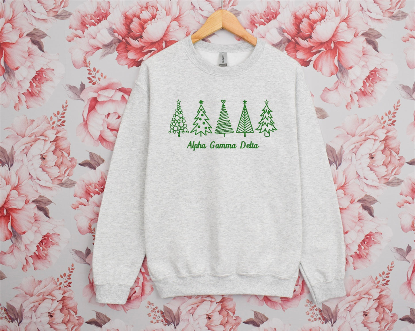 Christmas Tree Sorority Crewneck Sweatshirt
