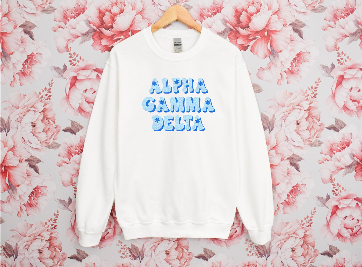 Groovy Blue Sorority Crewneck Sweatshirt
