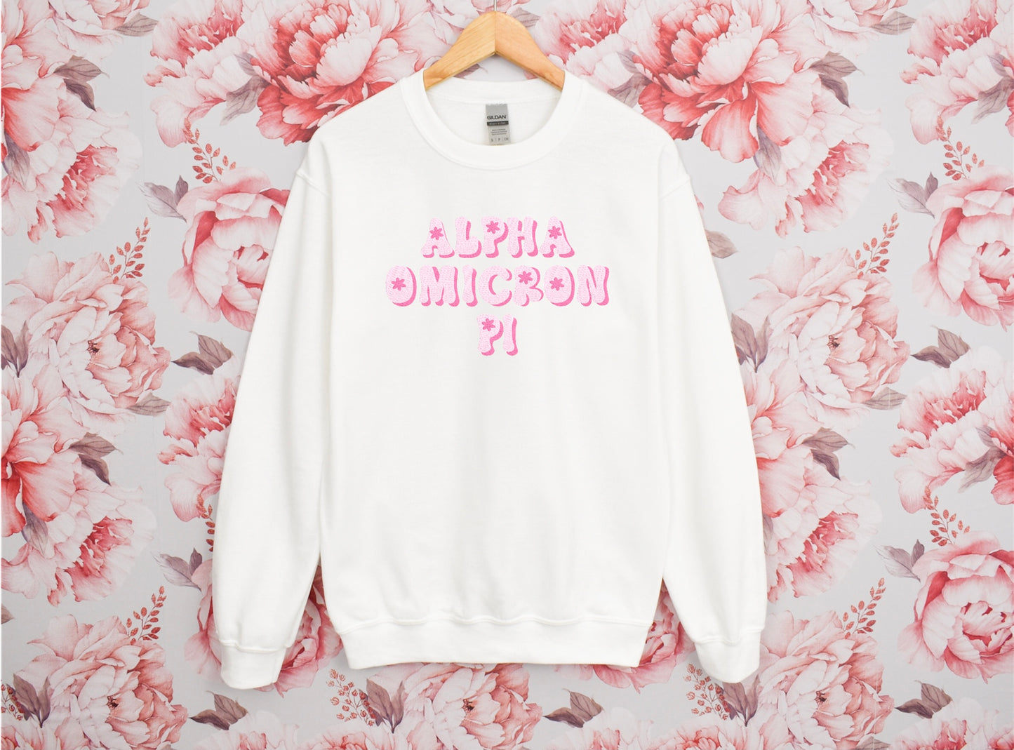 Groovy Pink Sorority Crewneck Sweatshirt