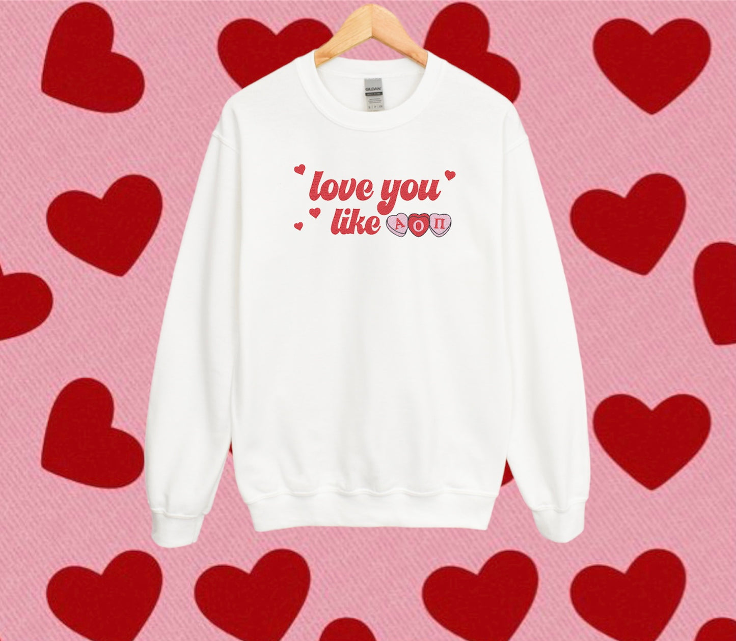 Love You Like Sorority Crewneck Sweatshirt
