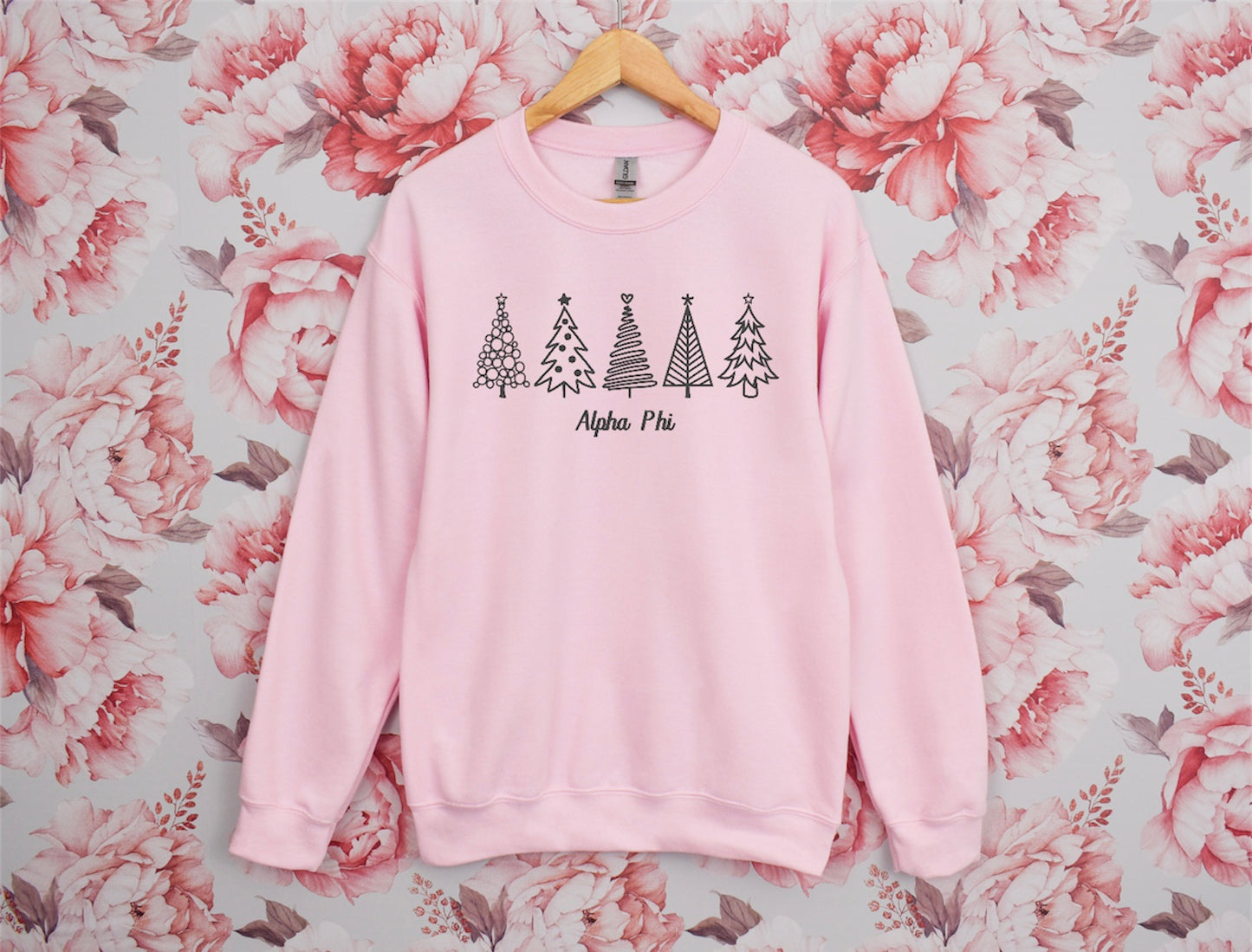 Christmas Tree Sorority Crewneck Sweatshirt