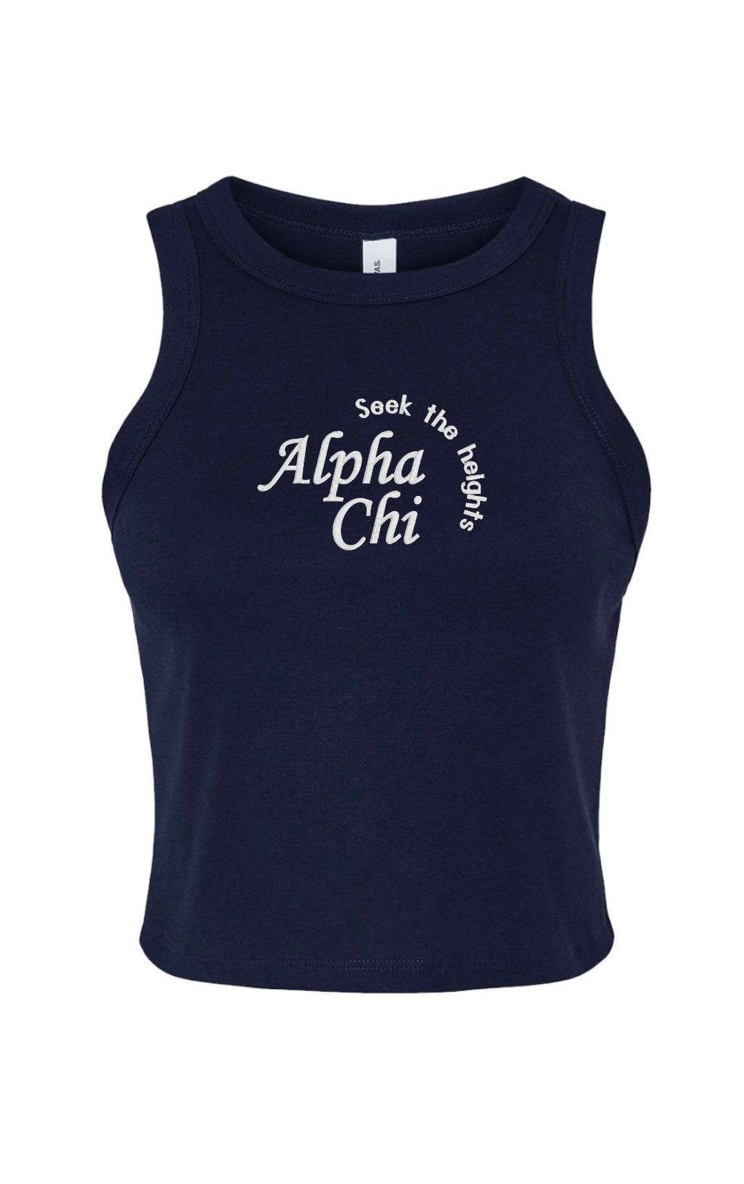 Embroidered Sorority Motto Tank Top