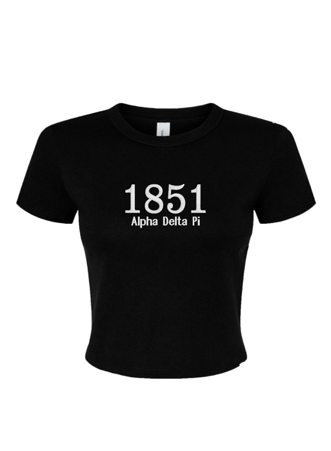Embroidered Sorority Year Crop Top