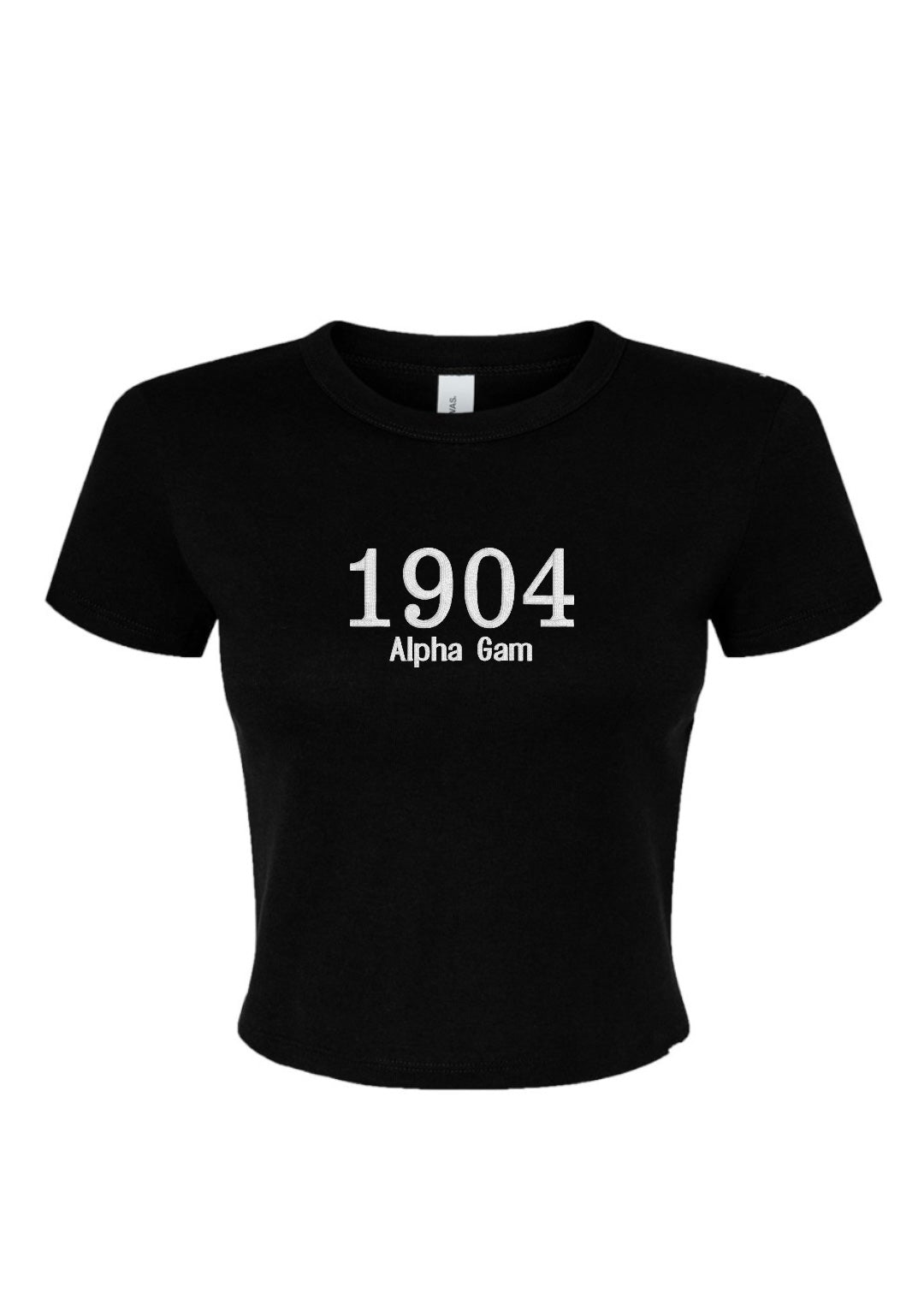 Embroidered Sorority Year Crop Top