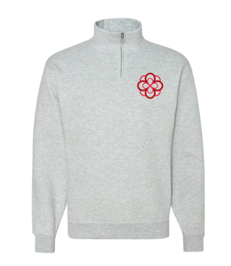 Sorority Crest Quarter Zip Fleece Jacket