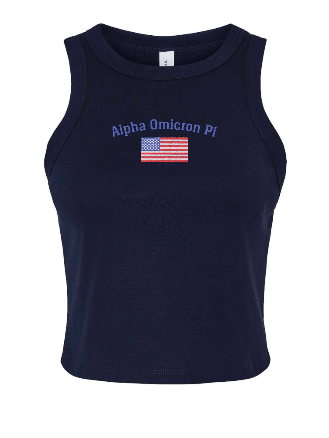 Embroidered Sorority Flag Tank Top
