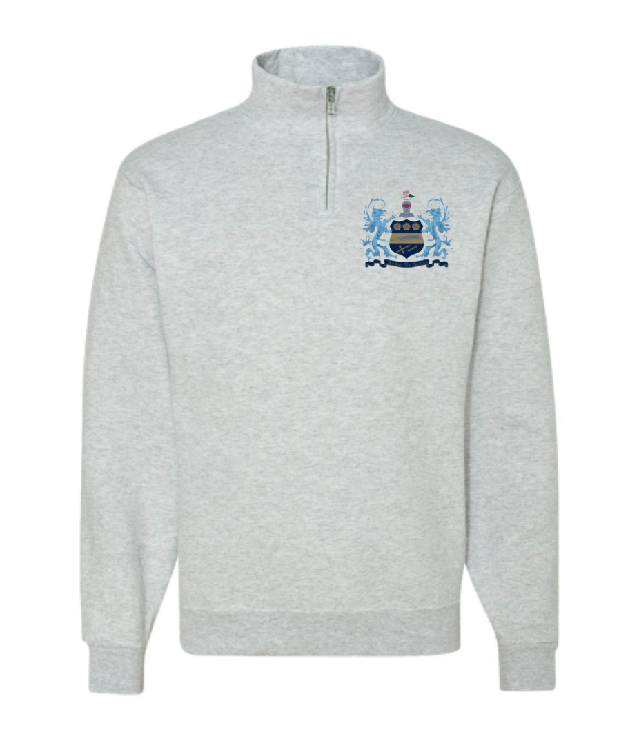 Sorority Crest Quarter Zip Fleece Jacket
