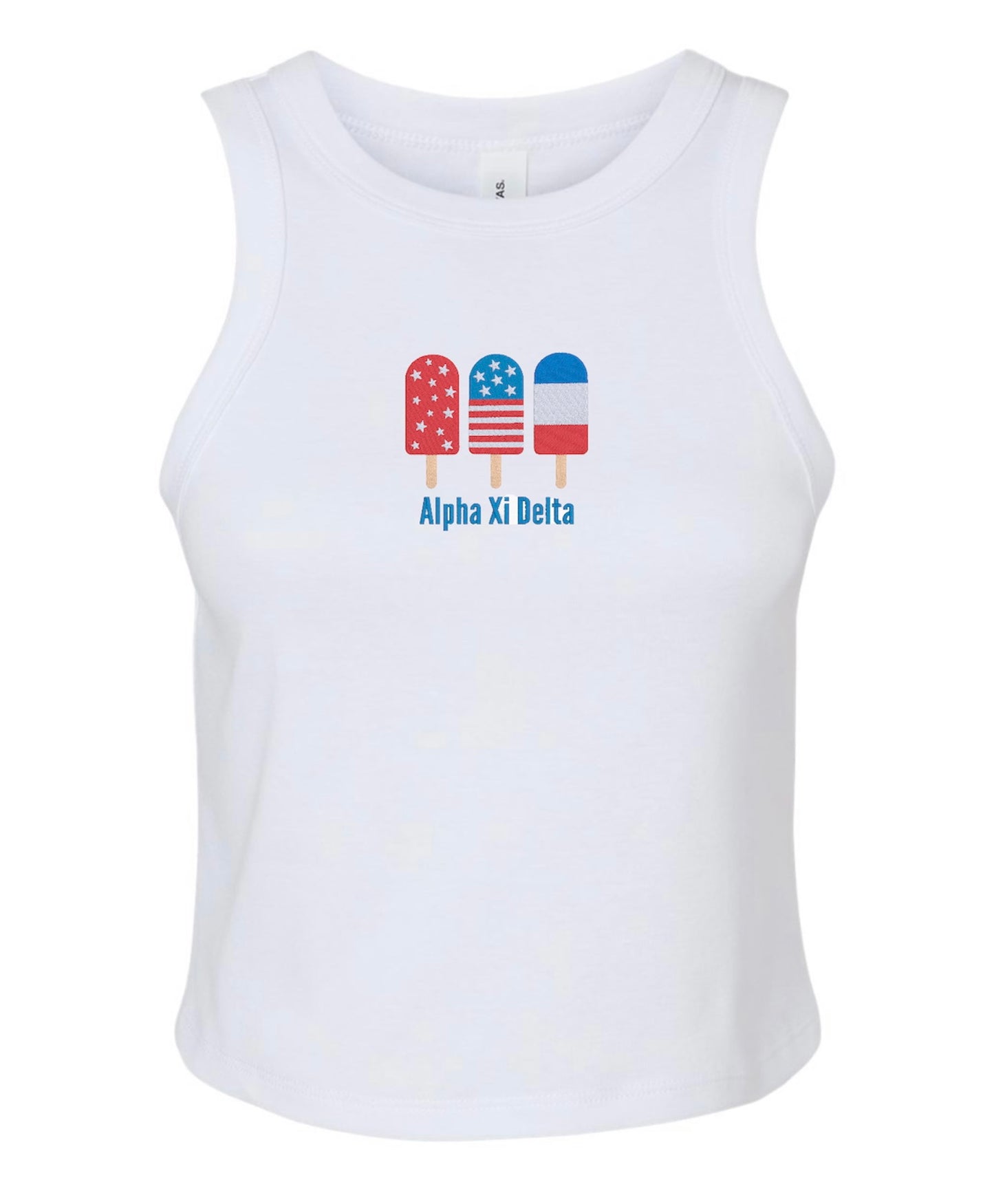 Embroidered Sorority Popsicle Tank Top