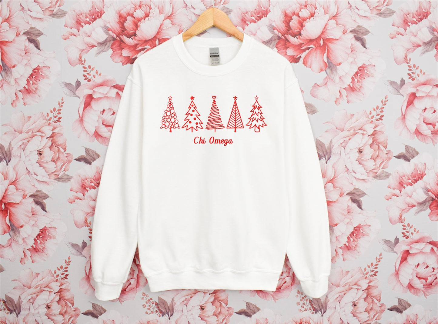 Christmas Tree Sorority Crewneck Sweatshirt