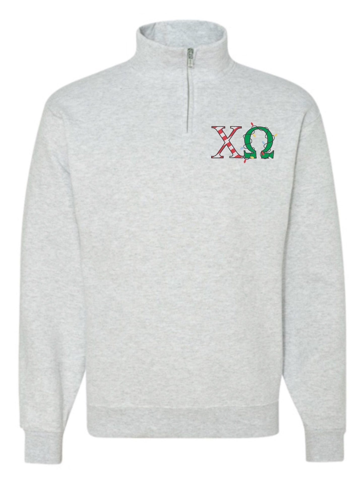Christmas Letter Christmas Sorority Quarter Zip Fleece Jacket