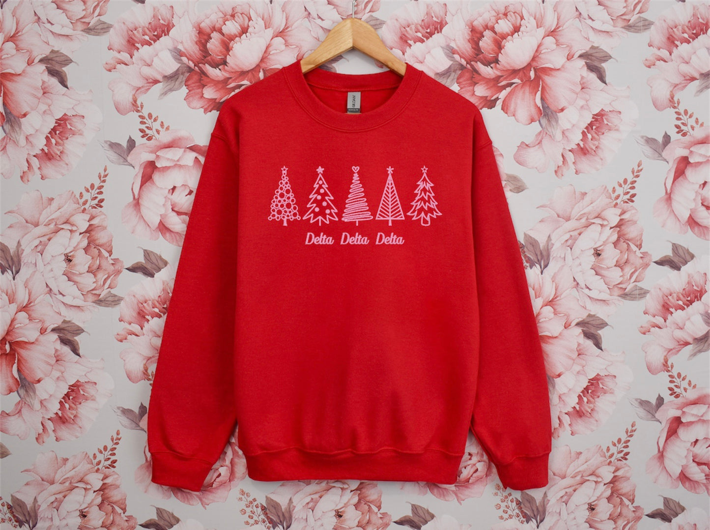 Christmas Tree Sorority Crewneck Sweatshirt