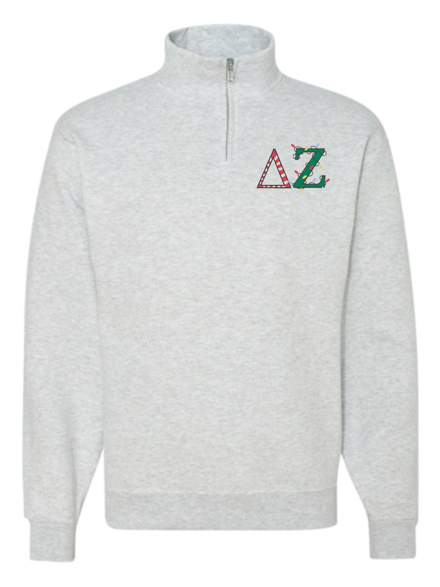 Christmas Letter Christmas Sorority Quarter Zip Fleece Jacket