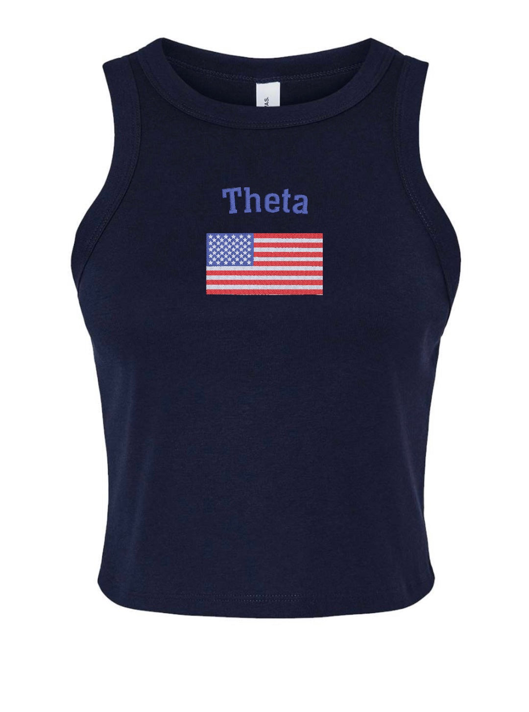 Embroidered Sorority Flag Tank Top