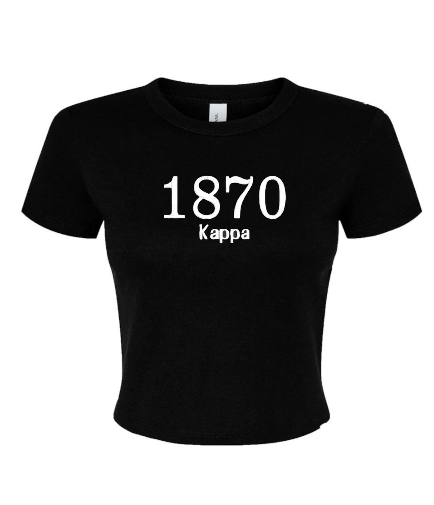 Embroidered Sorority Year Crop Top
