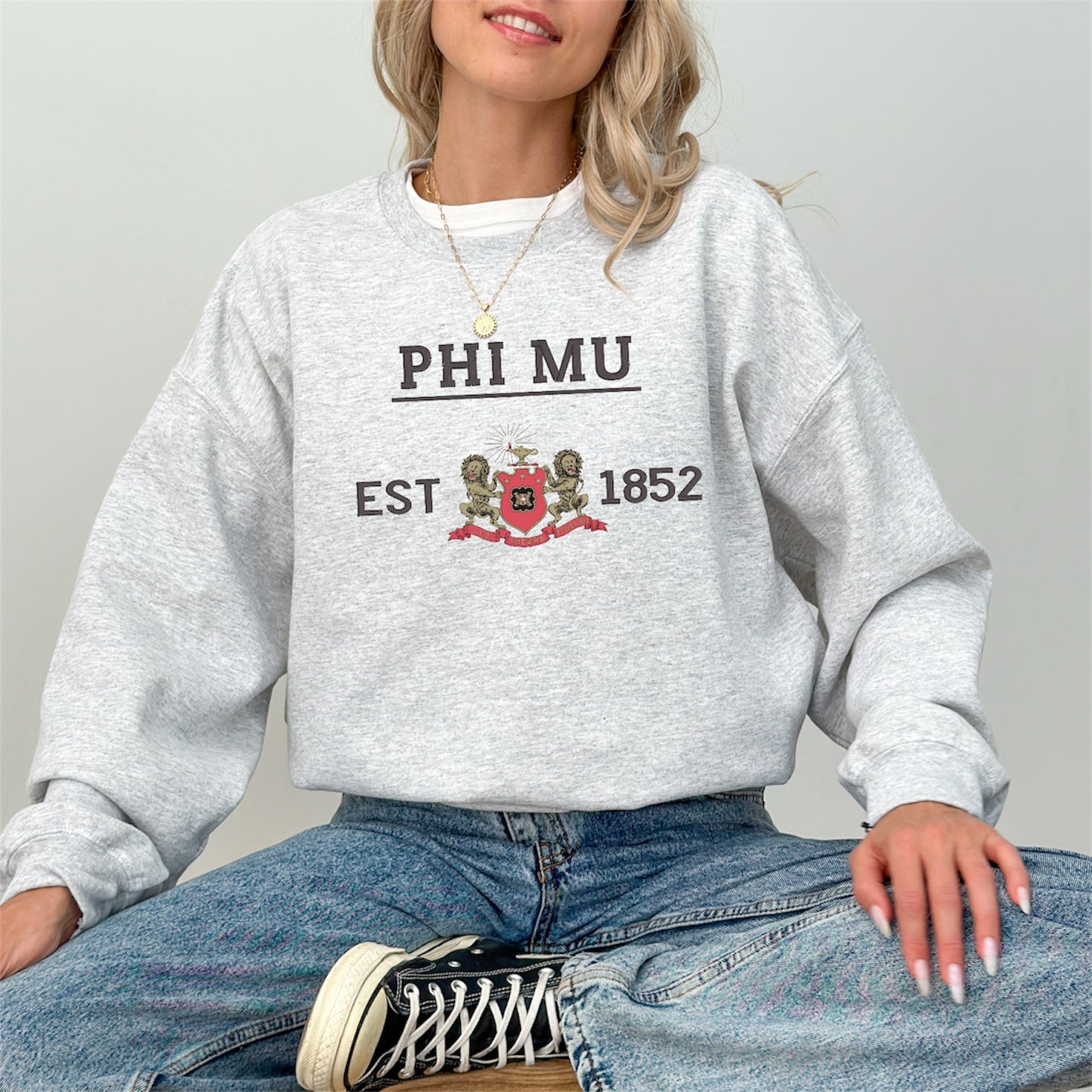 Sorority Crest Crewneck Sweatshirt