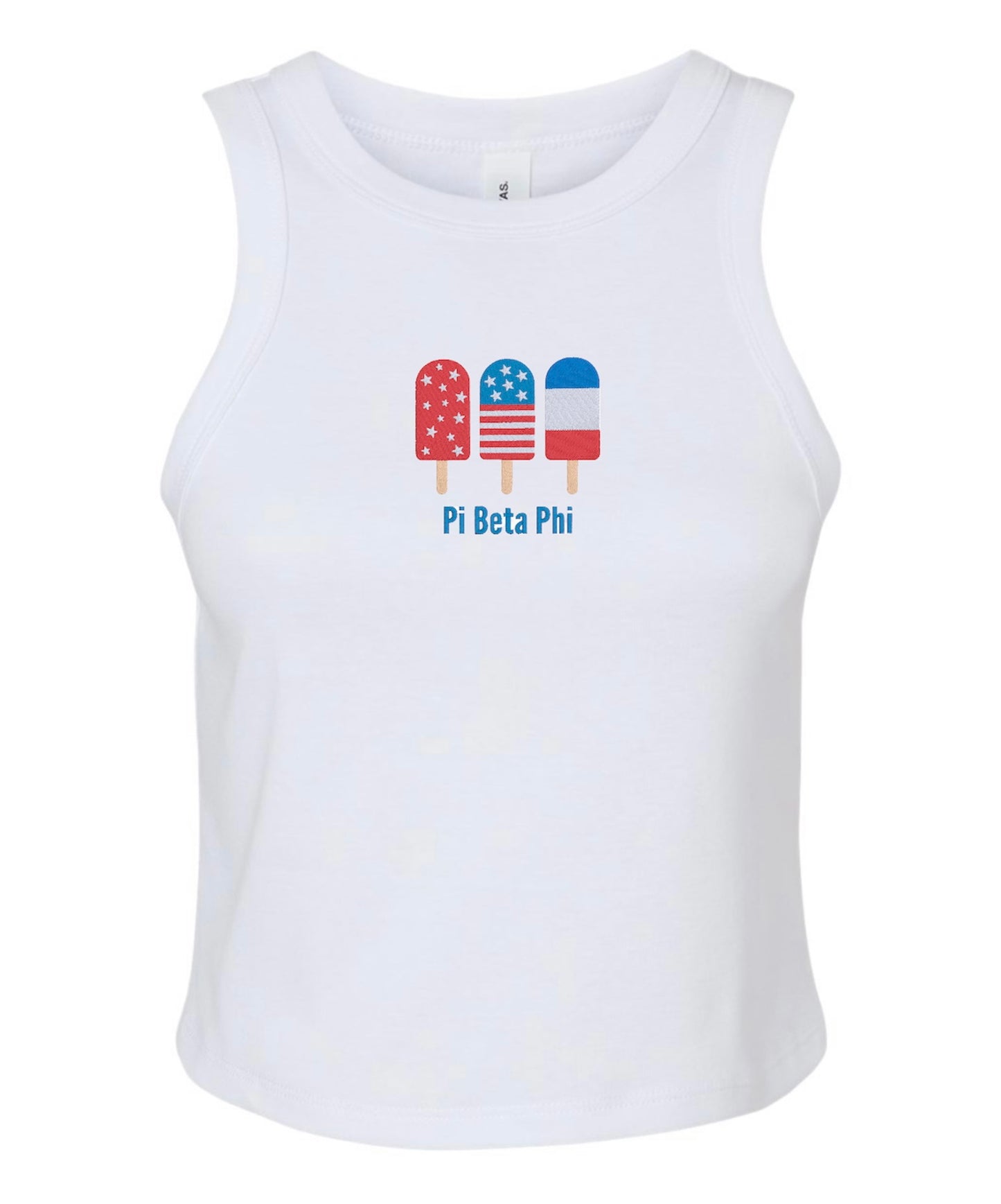 Embroidered Sorority Popsicle Tank Top