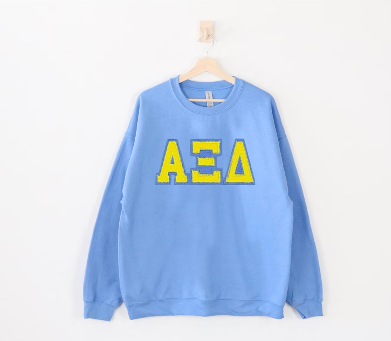 Sorority Applique Greek Letter Sweatshirt