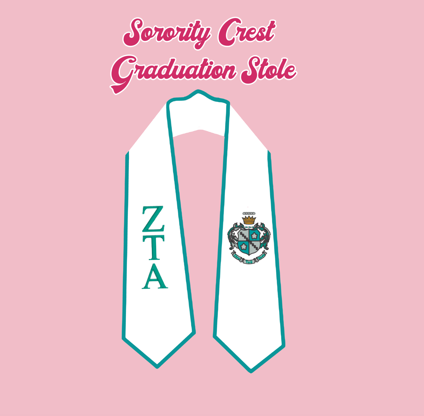 Embroidered Graduation Stole
