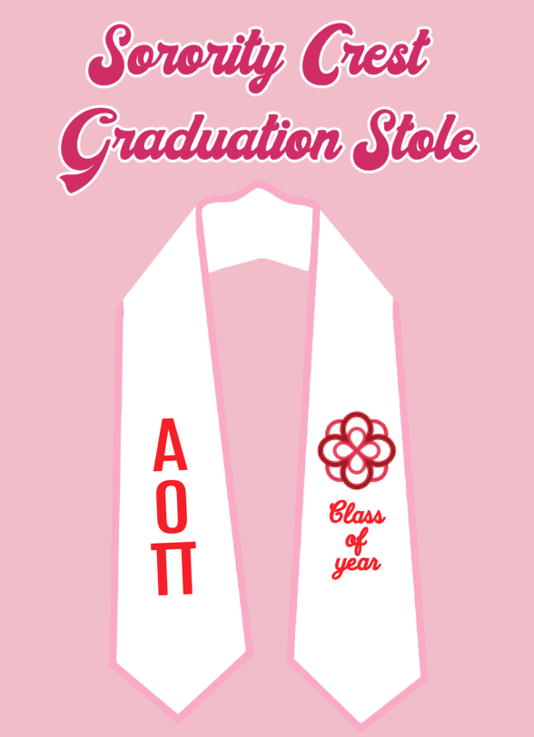 Embroidered Graduation Stole