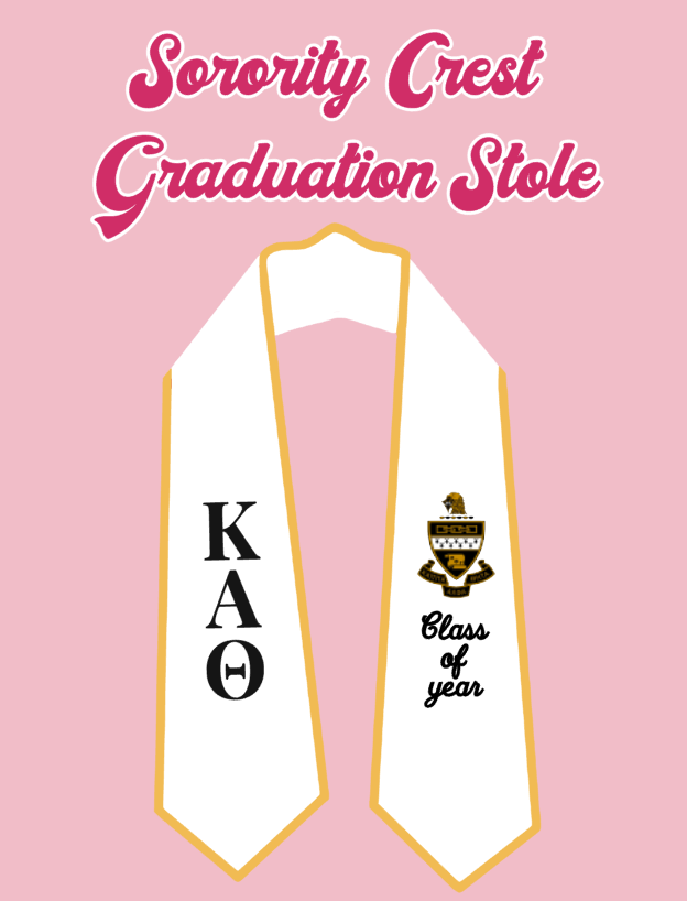 Embroidered Graduation Stole