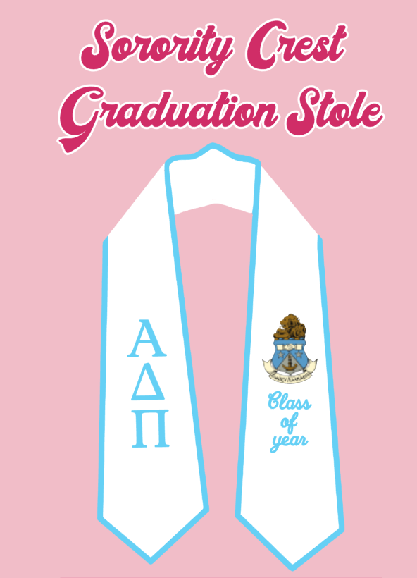 Embroidered Graduation Stole