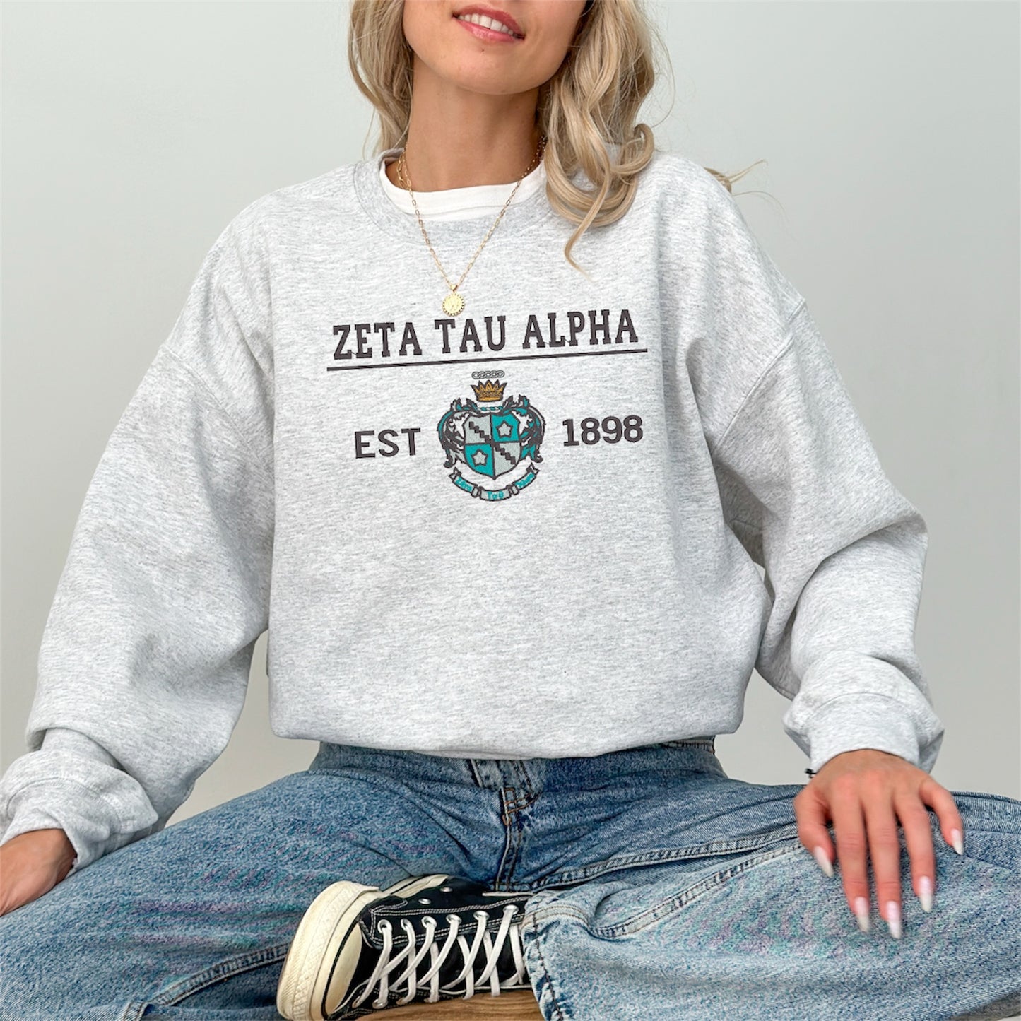 Sorority Crest Crewneck Sweatshirt