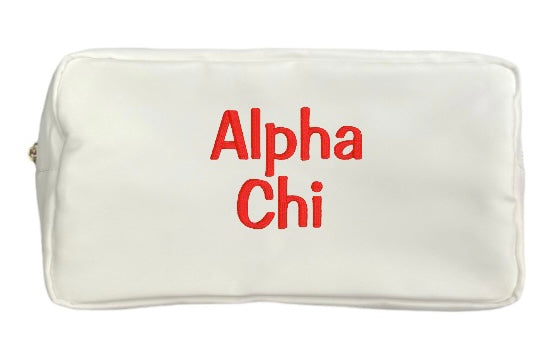 Embroidered Sorority Cosmetic Bag