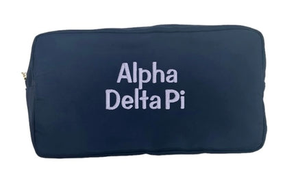 Embroidered Sorority Cosmetic Bag