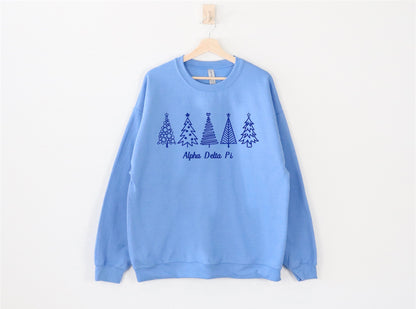 Christmas Tree Sorority Crewneck Sweatshirt