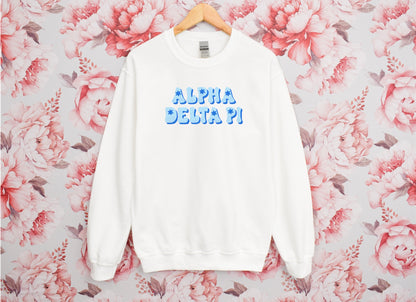 Groovy Blue Sorority Crewneck Sweatshirt