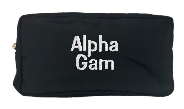 Embroidered Sorority Cosmetic Bag