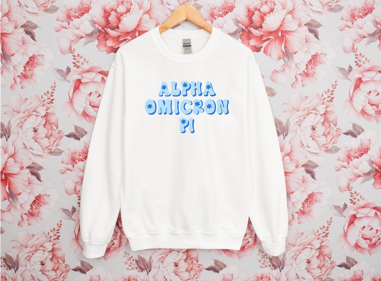 Groovy Blue Sorority Crewneck Sweatshirt