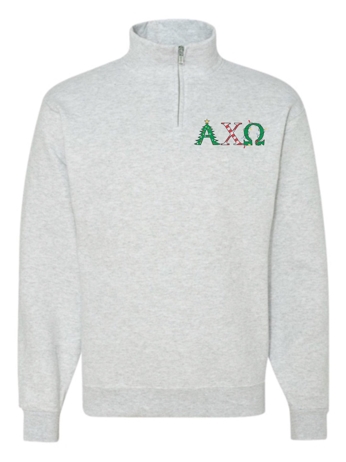 Christmas Letter Christmas Sorority Quarter Zip Fleece Jacket