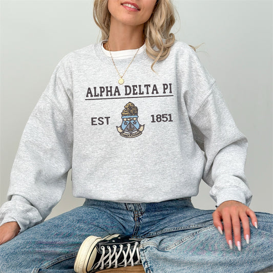 Sorority Crest Crewneck Sweatshirt