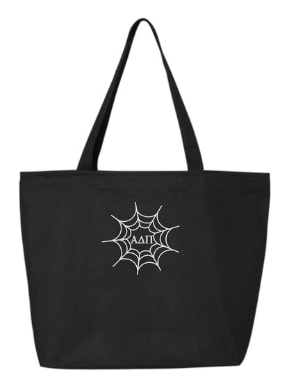 Halloween Embroidered Tote Bag with Zipper