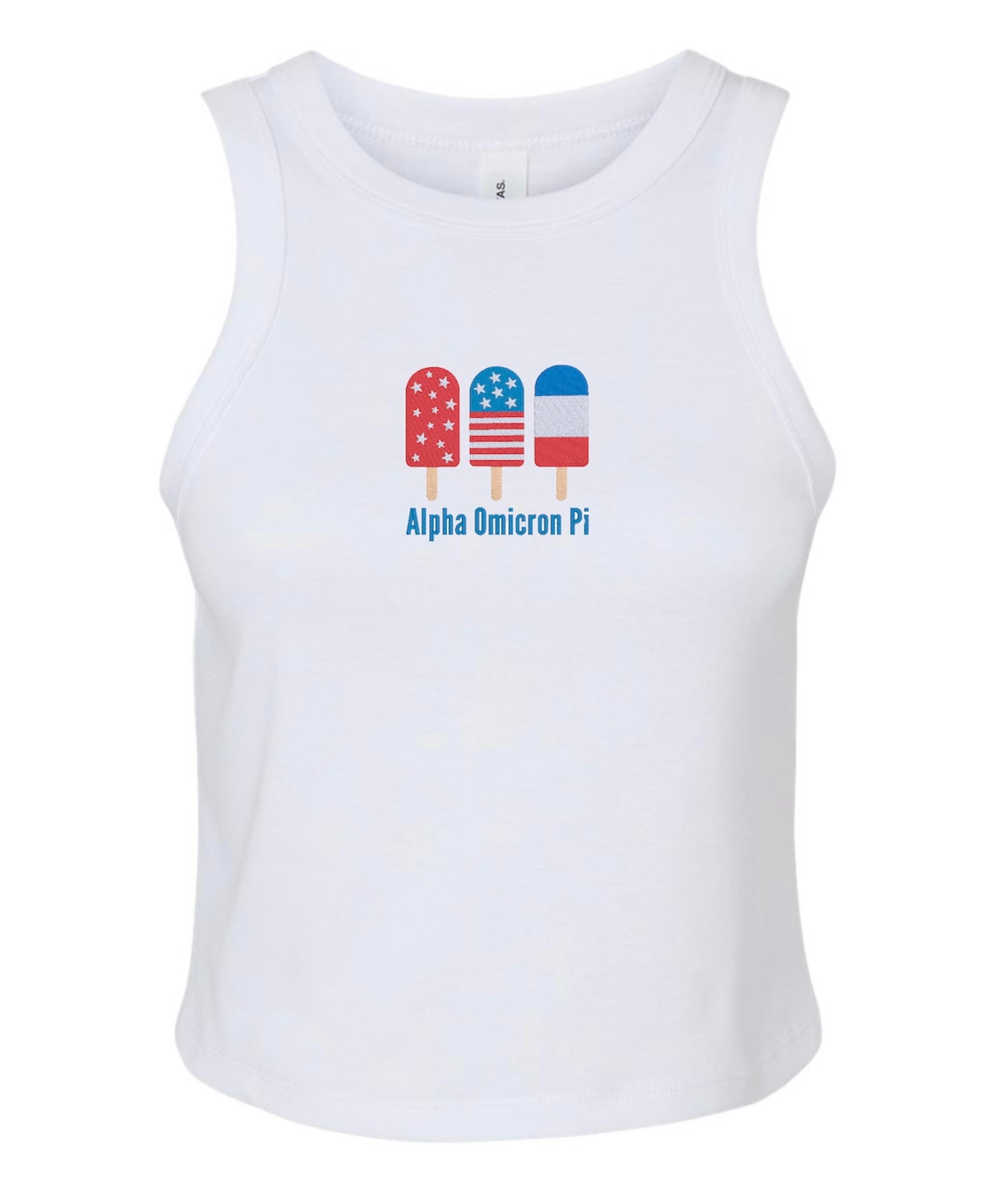 Embroidered Sorority Popsicle Tank Top