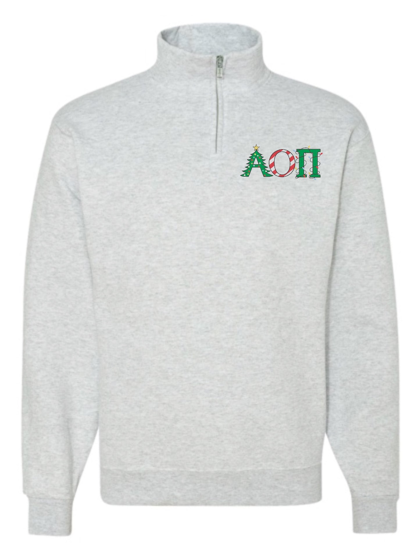 Christmas Letter Christmas Sorority Quarter Zip Fleece Jacket