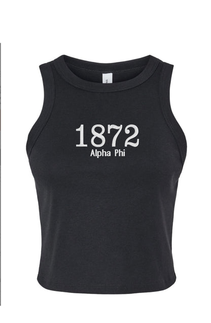 Embroidered Sorority Year Tank Top