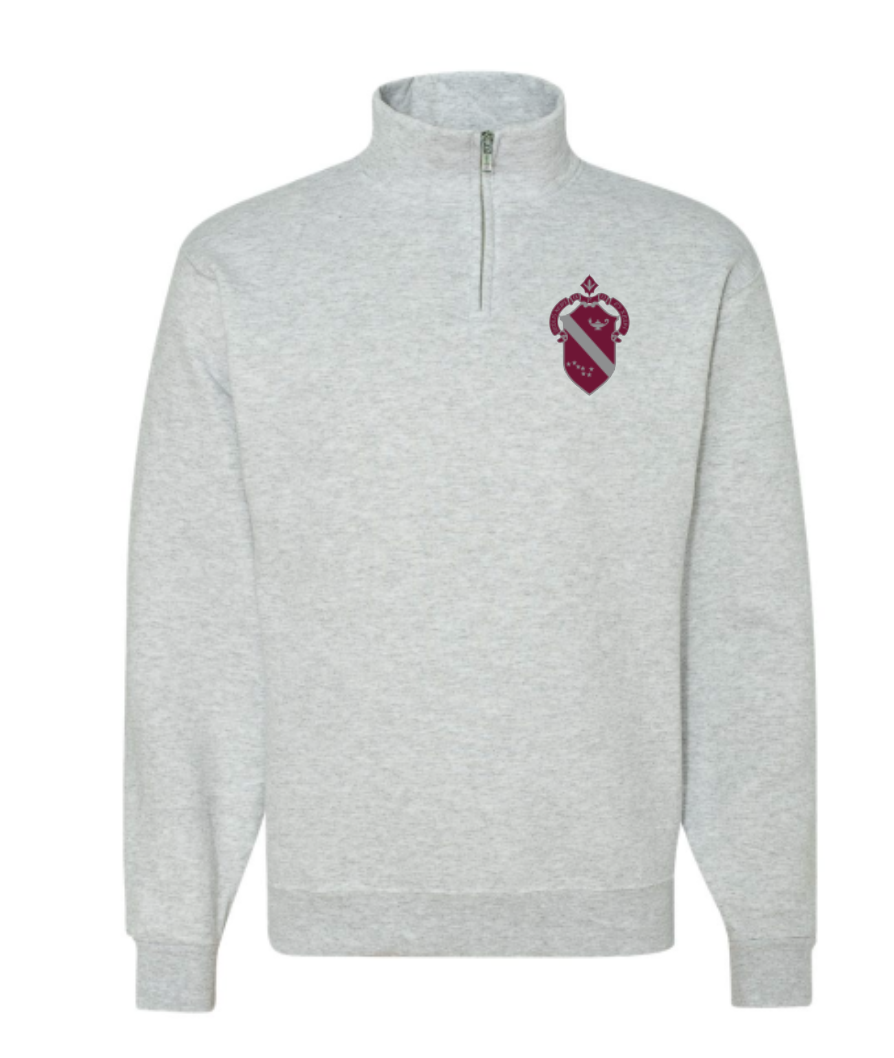 Sorority Crest Quarter Zip Fleece Jacket