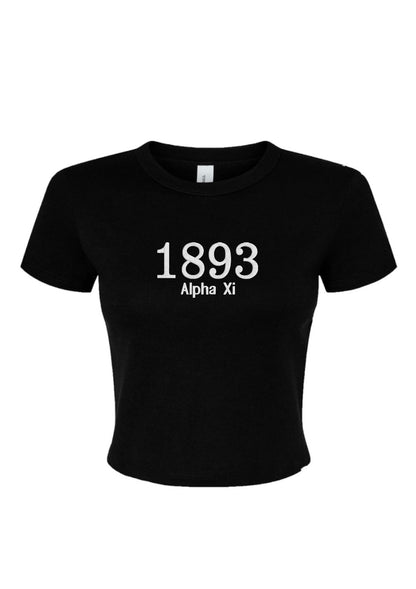 Embroidered Sorority Year Crop Top