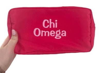 Embroidered Sorority Cosmetic Bag