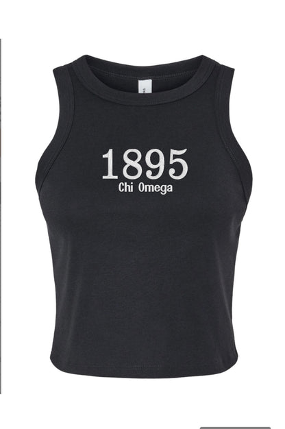Embroidered Sorority Year Tank Top