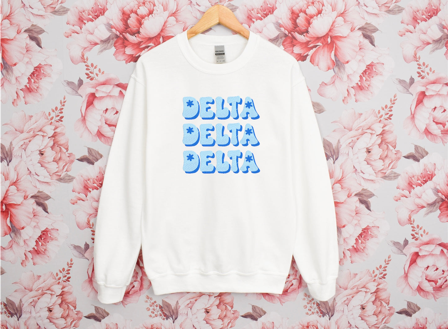 Groovy Blue Sorority Crewneck Sweatshirt