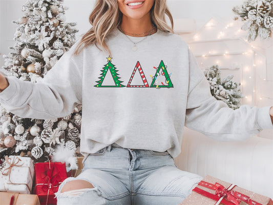 Christmas Letters Sorority Crewneck Sweatshirt