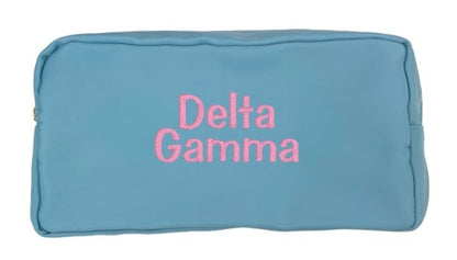 Embroidered Sorority Cosmetic Bag