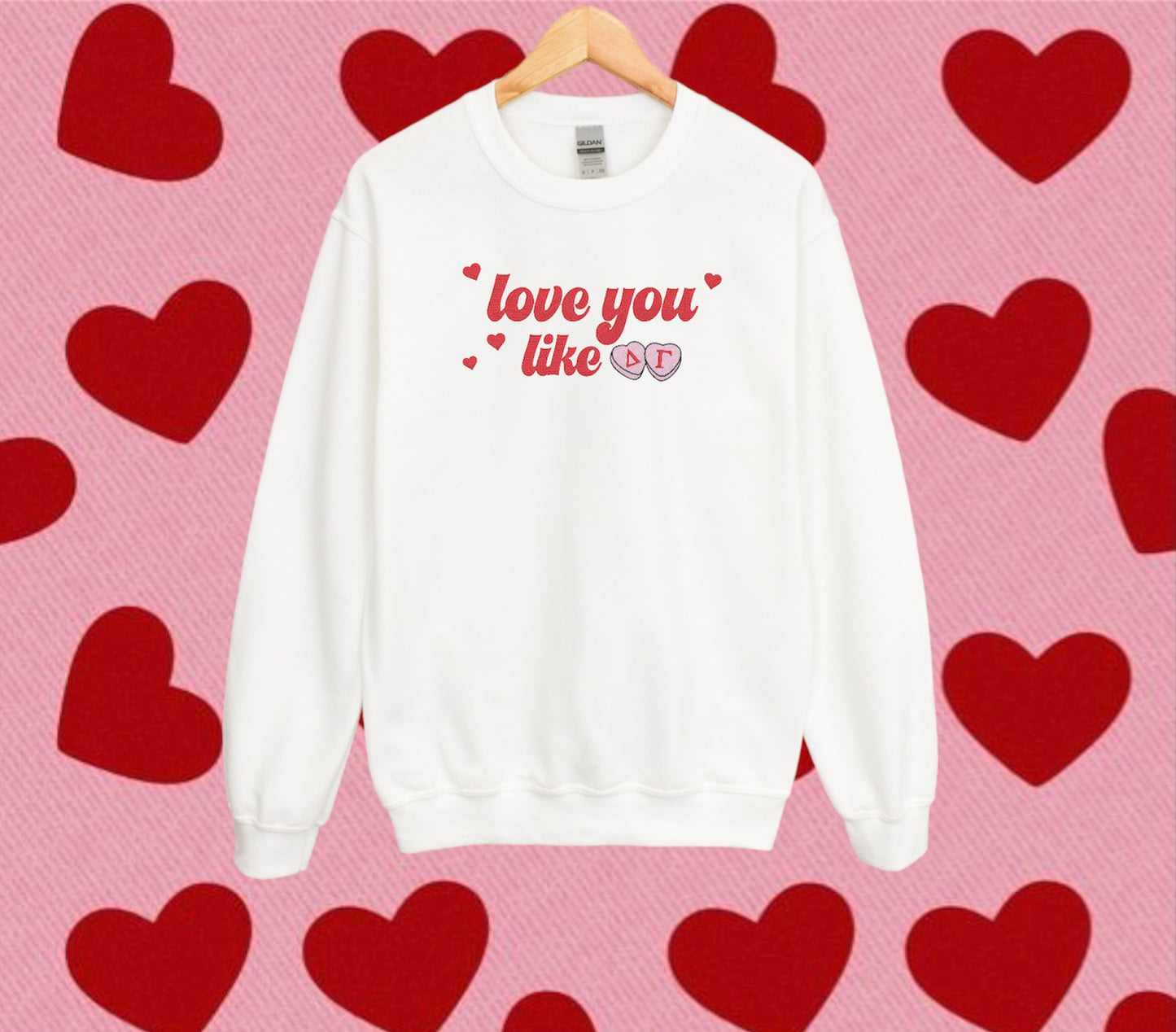 Love You Like Sorority Crewneck Sweatshirt
