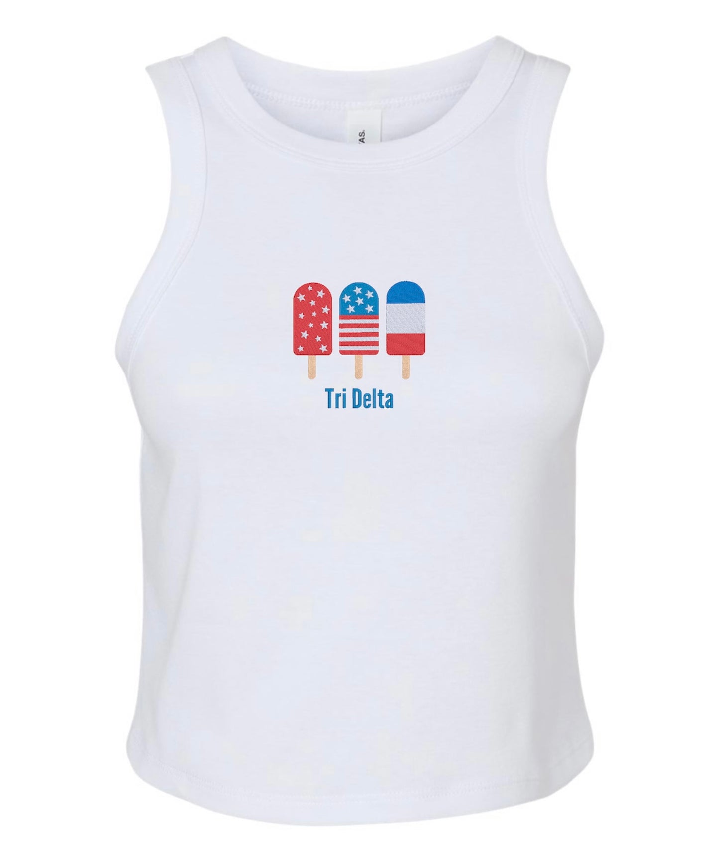 Embroidered Sorority Popsicle Tank Top