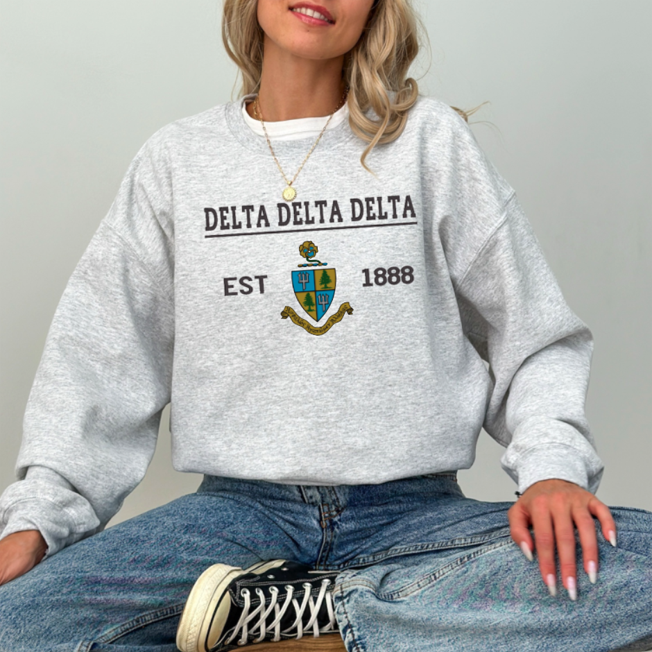 Sorority Crest Crewneck Sweatshirt