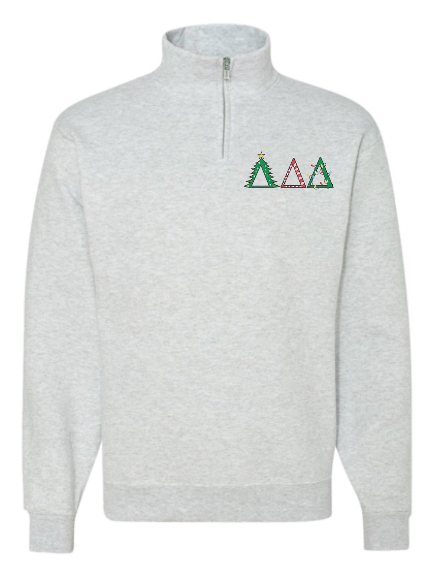 Christmas Letter Christmas Sorority Quarter Zip Fleece Jacket