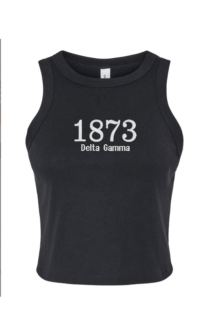 Embroidered Sorority Year Tank Top